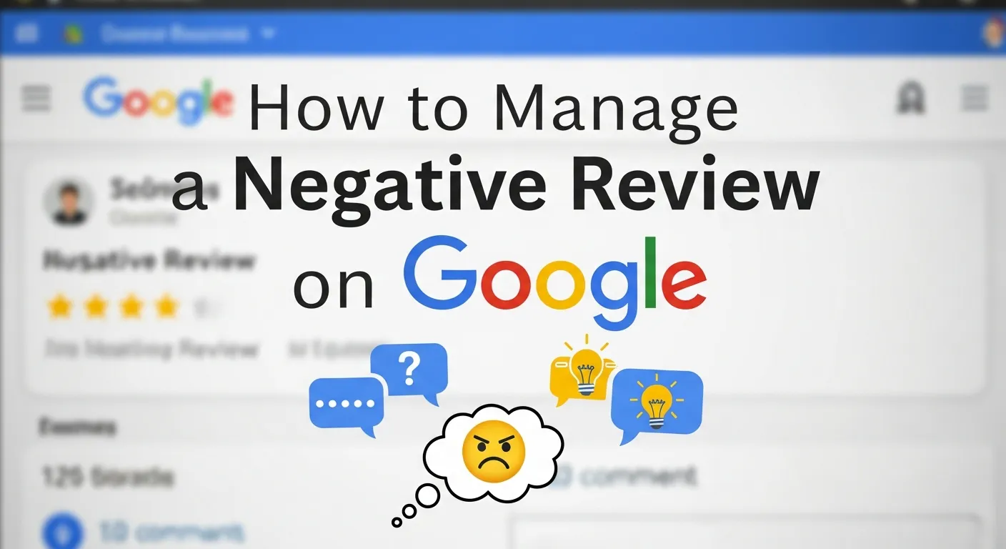 How to Manage a Negative Review on Google