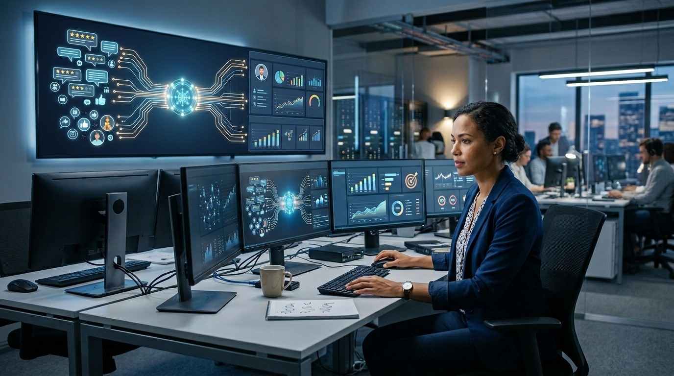 Connecting reputation data to business systems