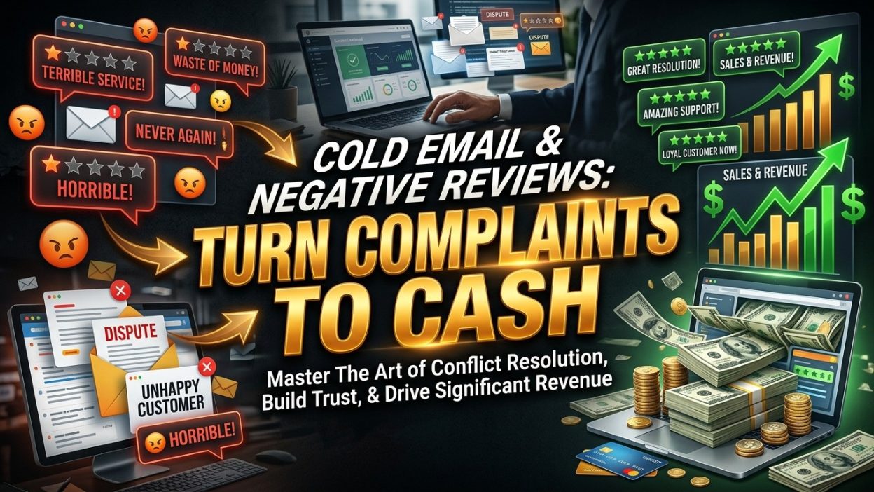 Cold Email And Negative Reviews : Turn Complaints to Cash